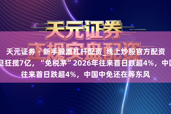 天元证券 - 新手股票杠杆配资_线上炒股官方配资杠杆 离岛免税元旦狂揽7亿，“免税茅”2026年往来首日跌超4%，中国中免还在等东风