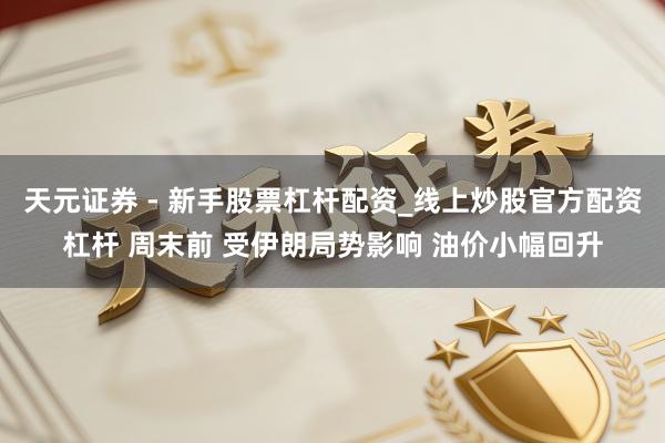 天元证券 - 新手股票杠杆配资_线上炒股官方配资杠杆 周末前 受伊朗局势影响 油价小幅回升